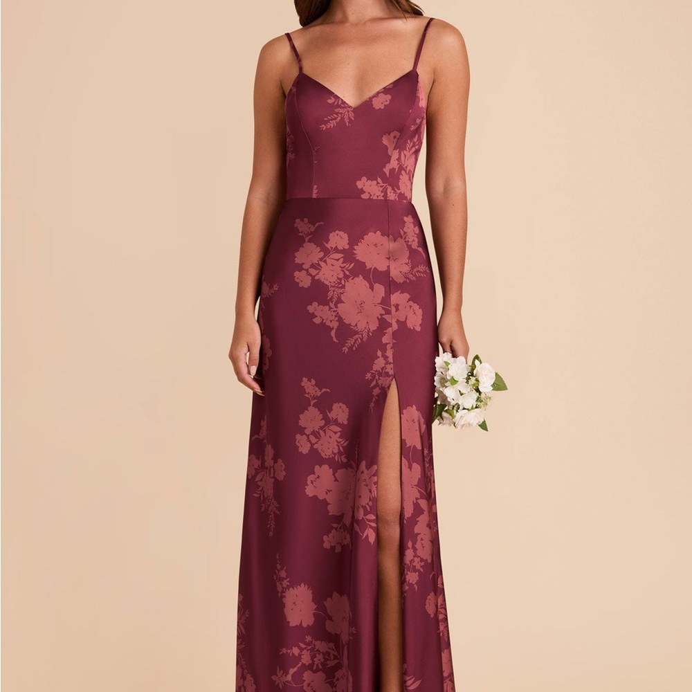 Birdy Grey  Jay Burgundy Floral Maxi Dress